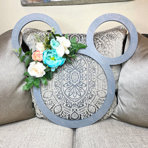 A Little Bit of Magic - Floral Mouse Wreath/Sign